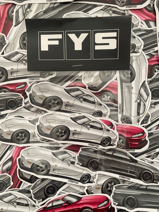 FYS Car Sticker 3 Pack (NOS)